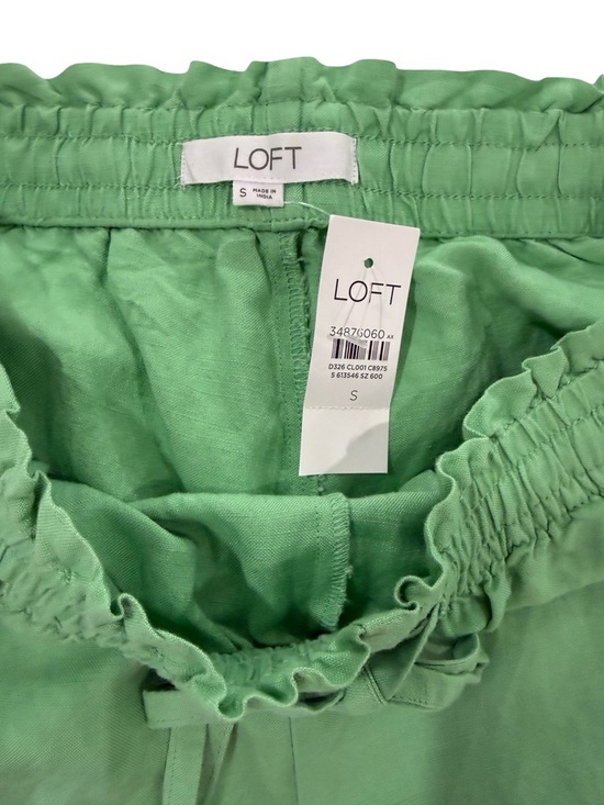 NWT LOFT Green Linen Suit Set - Relaxed Blazer & Drawstring Shorts size S/XS - Picture 13 of 15